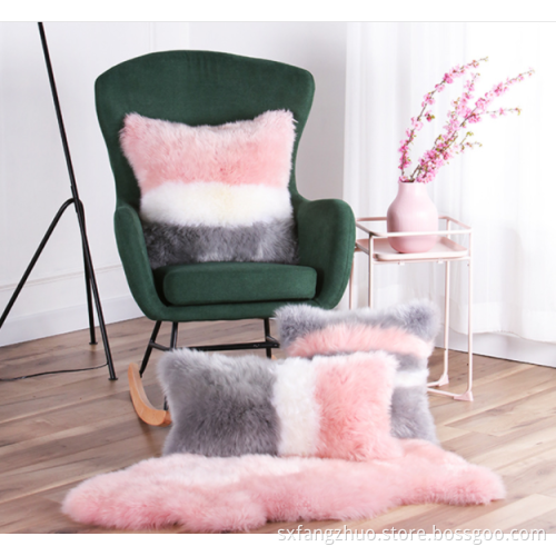 super soft fur fabric cushion for sofa floor office seat cushion wholesale